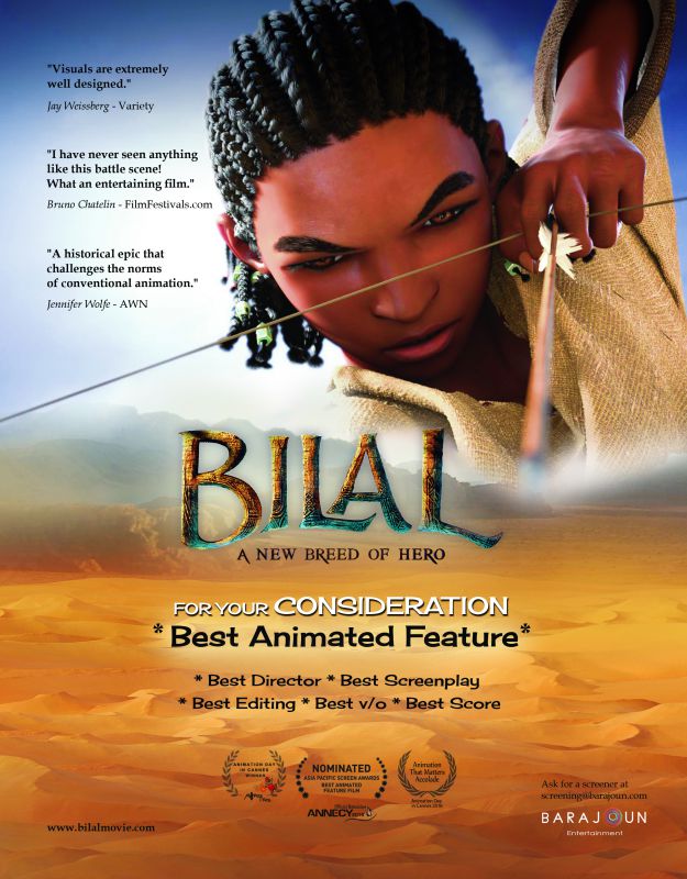 Bilal in the running for Best Animation 