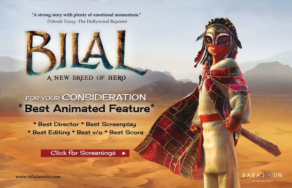 Bilal a New Breed of Hero in the Run for Best Animated Feature for The  Academy Awards 