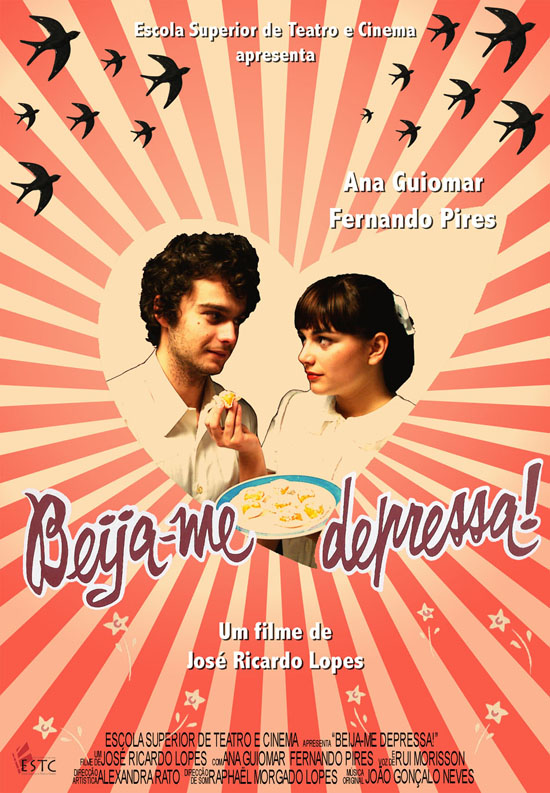 Portuguese Poster "Kiss me now!"