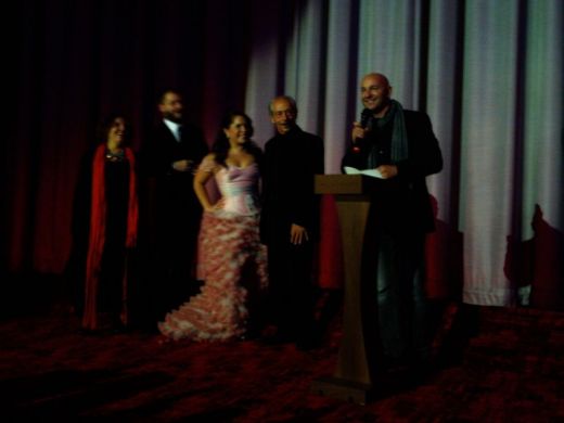 Aysenil Samlioglu, Esi Gulce, Sevinc Erbulak, Genco Erkal look on a Cagan Irmak introduces "Sleeping Princess" to the world. 