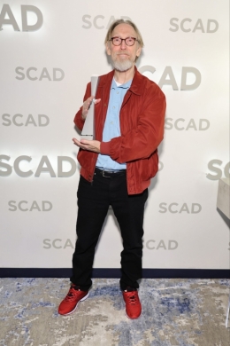 Henry Selick receives the Outstanding Achievement in Animation Award at the SCAD Savannah Film Festival.