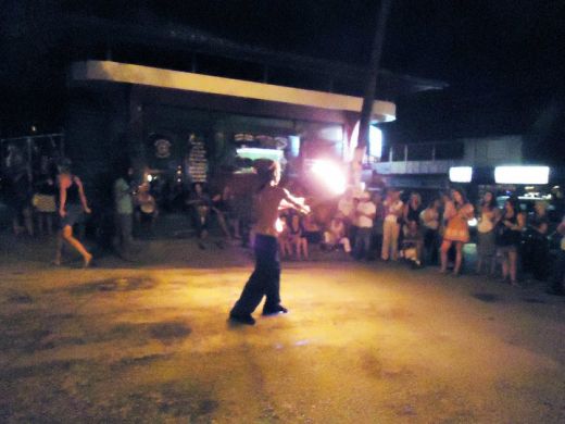 Fire Dancers perform annually during the festival.