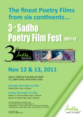 3rd Sadho Poetry Film Fest 2011-12