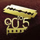 90to5 Awards: Golden razor-blade and 90to5 ;ogo