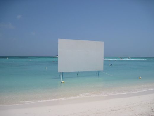 cinema on the beach