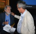 David Puttnam and Bruno Chatelin, former colleagues at Sony