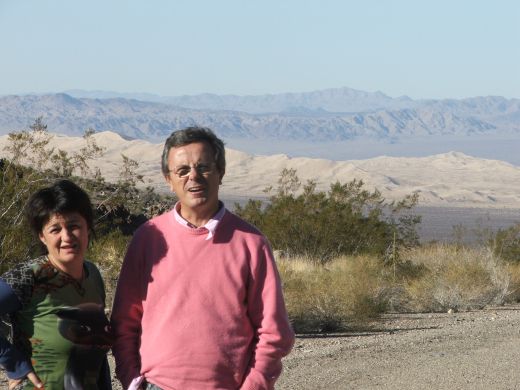 Toni Powell and Bruno Chatelin in Mojave Desert