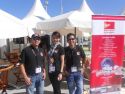 The team in Cannes by the Indonesian booth