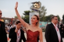 Scarlett Johansson in her dazzling Celine red dress