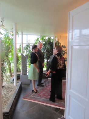 meeting and greeting the president of Iceland