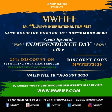 Avail the Special Independence Day 2020 Offer only at Moonwhite Films International Film Fest - MWFIFF