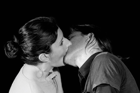 Marina Abramovic kissing