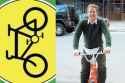 Matthew Modine on Bicycle