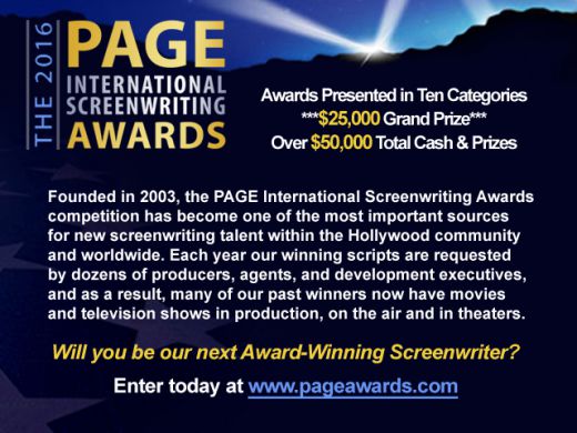 2016 PAGE International Screenwriting Awards Call for Entries