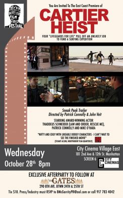 East Coast Premiere of Cartier Heist a trailer co-directed by Patrick Connolly and John Veit. 