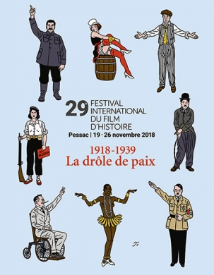 Affiche du festival International du film d histoire de PESSAC