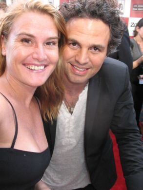 Wendy with Mark Ruffalo, star of The Kids Are All Right
