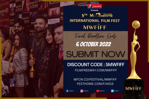 here we are back with 5th Moonwhite Films International Film Fest - MWFIFF presented by padma shri Anup Jalota!!  Come be a part