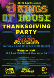 The 3 Kings of House Showcase of 1990s Music Coverage