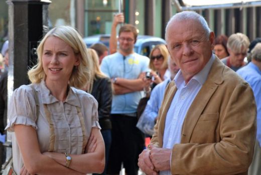 Naomi Watts and Anthony Hopkins in You Will Meet a Tall Dark Stranger