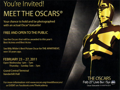 New York Oscar Week 2011: Meet the Oscars, Grand Central Exhibition