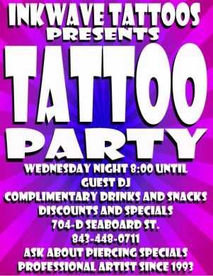 You are invited to tattoo party like its 1999 every Wednesday 8:00 PM - ?