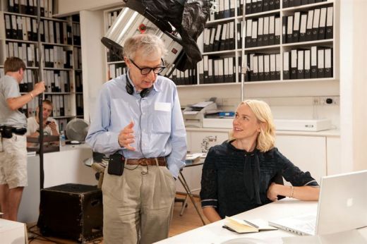 Woody Allen & Naomi Watts sur le tournage de You Will Meet a Tall Dark Stranger