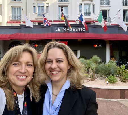Lena Basse and Christina Rose in Cannes